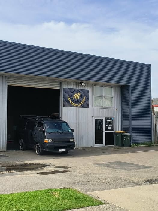 The All Upholstery Limited workshop in Whakatane